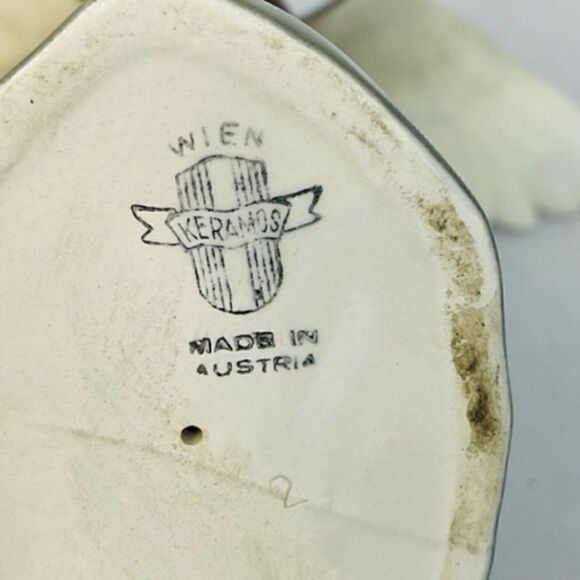 Wien Keramos WKK Kunst Keramik Chocholka Bird Goose Flying Mallard Duck Figurine - Picture 7 of 7